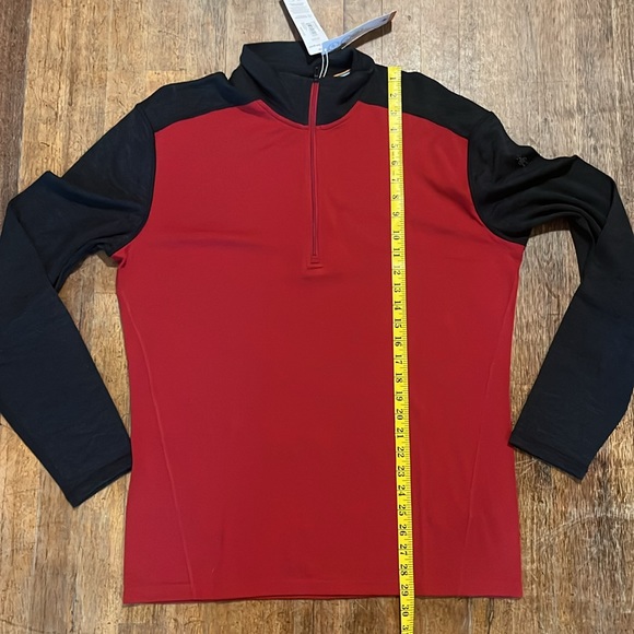 Smartwool Classic Thermal 1/4 zip Rhythmic Red Men’s XL NWT - Picture 4 of 6